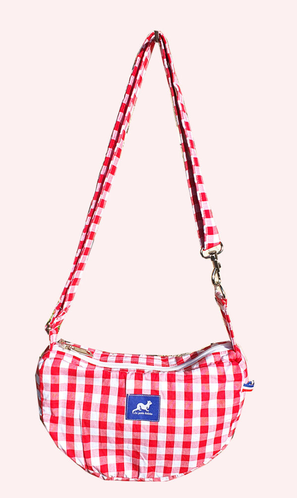 SAC BESACE BABE MINI VICHY ROUGE – Image 2