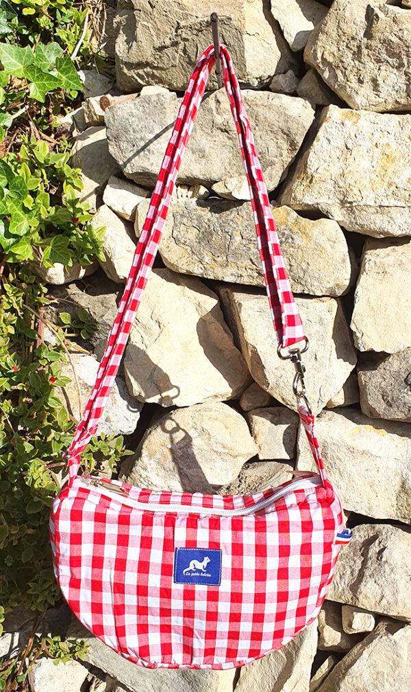 SAC BESACE BABE MINI VICHY ROUGE – Image 5