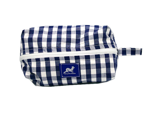 TROUSSE MOYENNE VICHY BLEU – Image 2