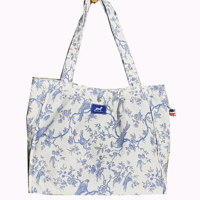 TOTE BAG MINI ARTISANAL EN TOILE DE JOUY – MARIANNE