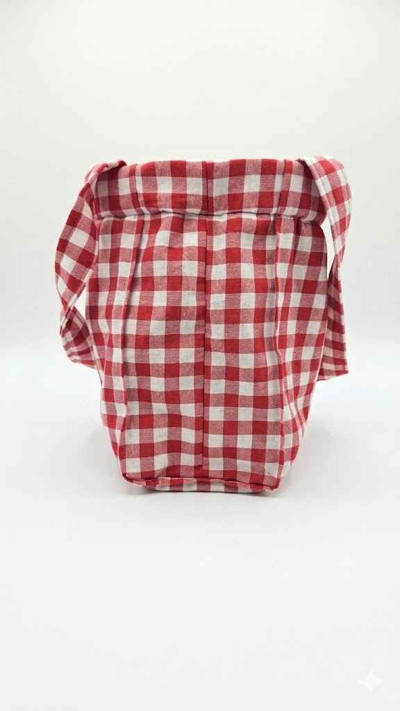 TOTE BAG MINI VICHY ROUGE – Image 3