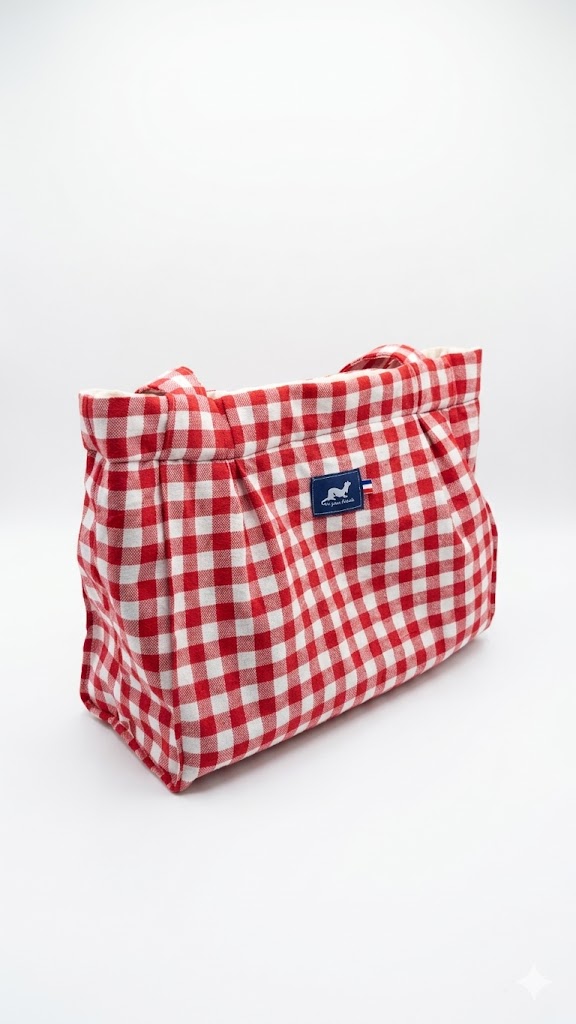 TOTE BAG MINI VICHY ROUGE – Image 2