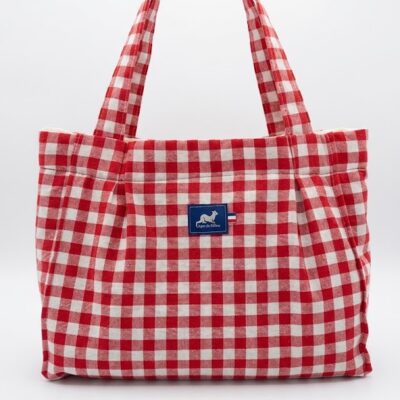 TOTE BAG MINI VICHY ROUGE