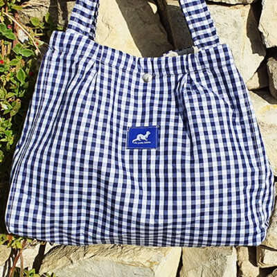 TOTE BAG MINI VICHY BLEU