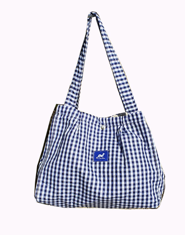 TOTE BAG MINI VICHY BLEU – Image 2