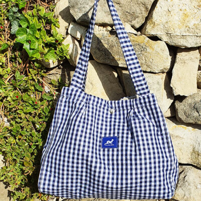 TOTE BAG MINI VICHY BLEU 1