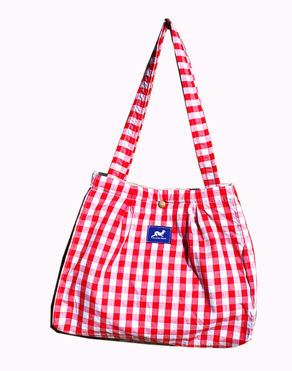 TOTE BAG MINI VICHY ROUGE – Image 2