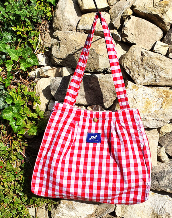 TOTE BAG MINI VICHY ROUGE – Image 3