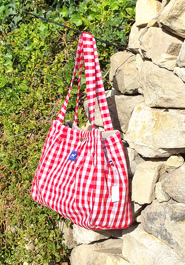 TOTE BAG MINI VICHY ROUGE – Image 4