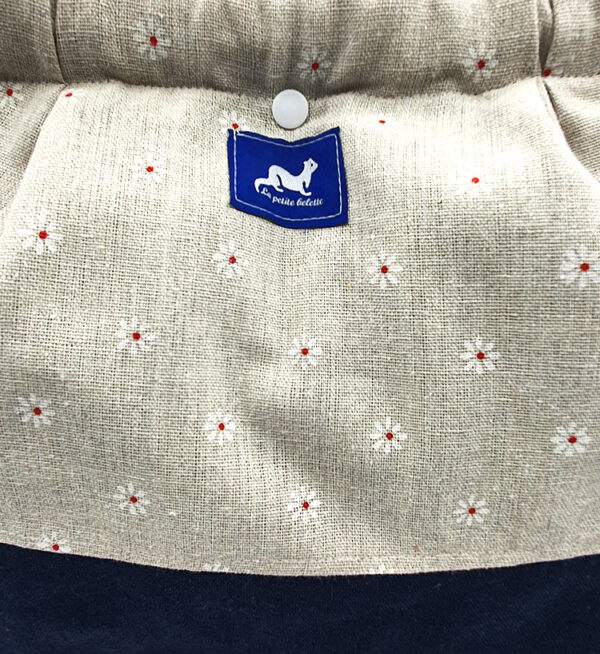 TOTE BAG MINI BICOLORE MARGUERITE BLEUE – Image 2
