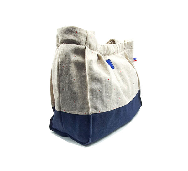 TOTE BAG MINI BICOLORE MARGUERITE BLEUE – Image 3