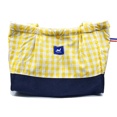 TOTE BAG MINI BICOLORE VICHY JAUNE