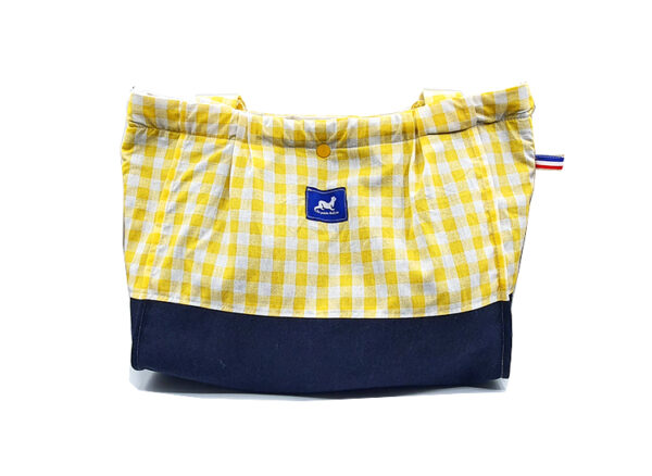 TOTE BAG MINI BICOLORE VICHY JAUNE