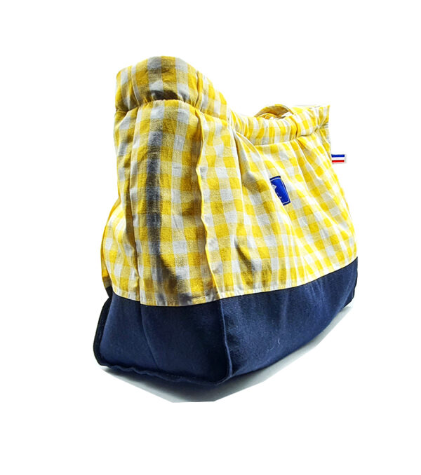 TOTE BAG MINI BICOLORE VICHY JAUNE – Image 2