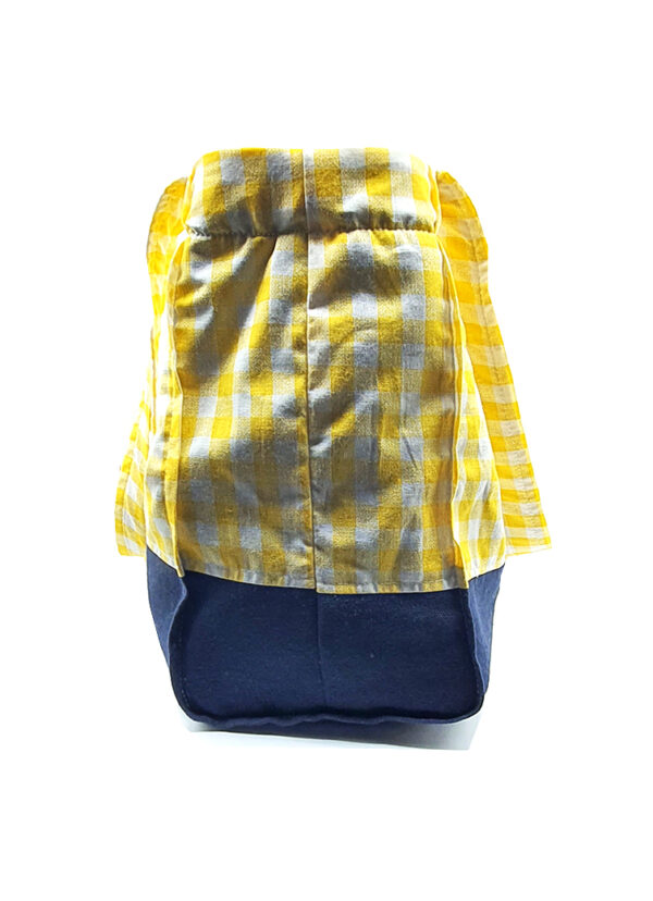 TOTE BAG MINI BICOLORE VICHY JAUNE – Image 3
